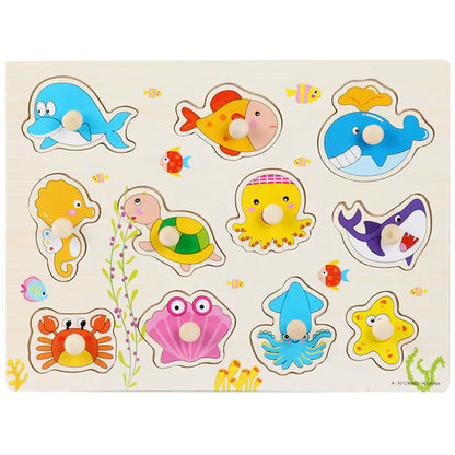 Mushroom Puzzle – Tabuleiro Montessori em Madeira para Crianças