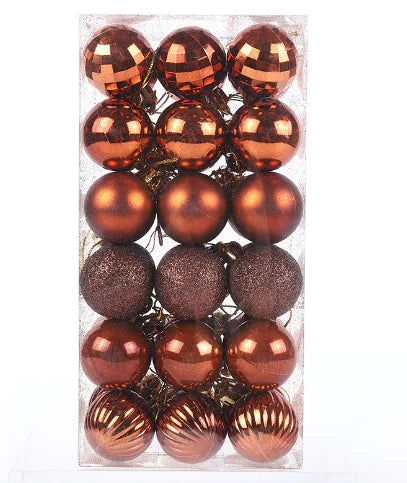 Conjunto de Bolas de Natal 4 cm