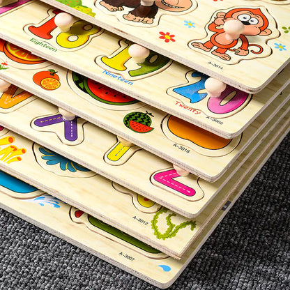 Mushroom Puzzle – Tabuleiro Montessori em Madeira para Crianças