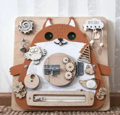 Montessori Lock Box – Caixa de Fechos Educativa em Madeira