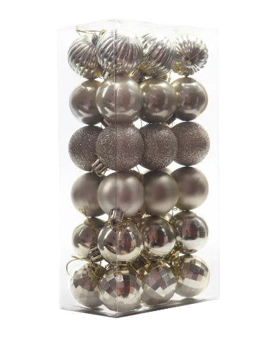 Conjunto de Bolas de Natal 4 cm