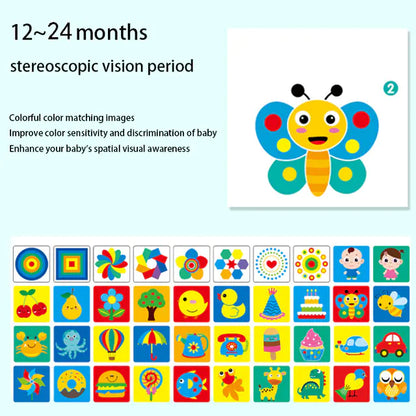 Cartas de Estimulação Visual Montessori – Preto e Branco para Bebés